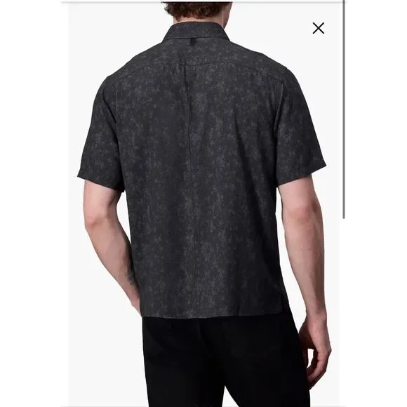 RAG & BONE Dalton Floral Short Sleeve Button-Up Shirt-L - Picture 2 of 12